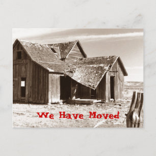 Postcard Wir haben Ramshackle Shack Zuhause House Ankündigungspostkarte