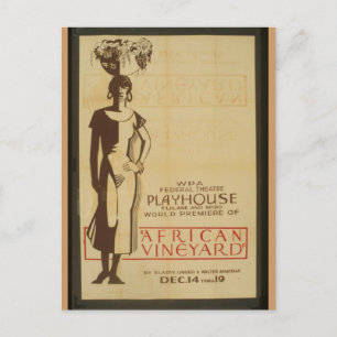 Postcard-WPA-afrikanischer Weinberg Postkarte