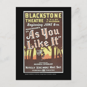 Postcard-WPA Chicago-as-you like it Postkarte