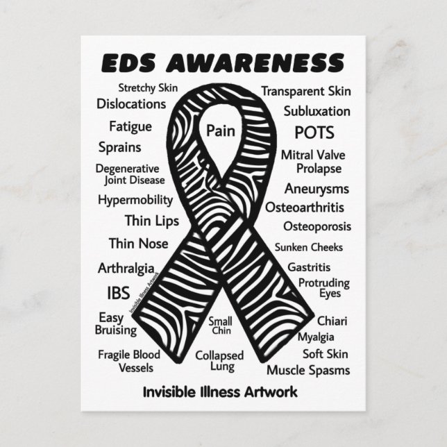 POSTCARDS.. EDS - Symptome Postkarte (Vorderseite)