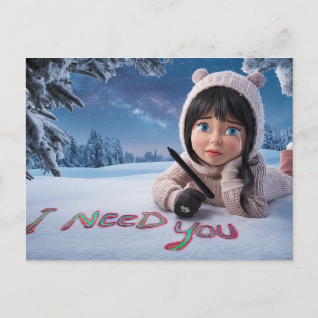 Postcards I Need You 07 Postkarte (Vorderseite)