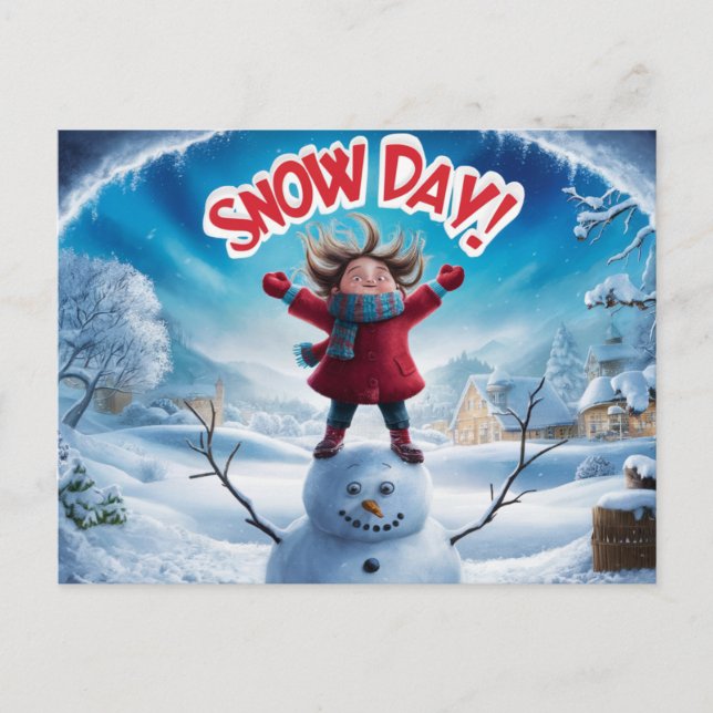 Postcards Snow Day 06 Postkarte (Vorderseite)