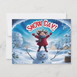 Postcards Snow Day 06 Postkarte