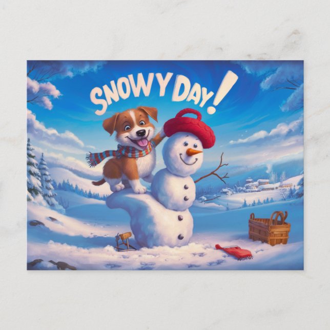 Postcards Snow Day 09 Postkarte (Vorderseite)