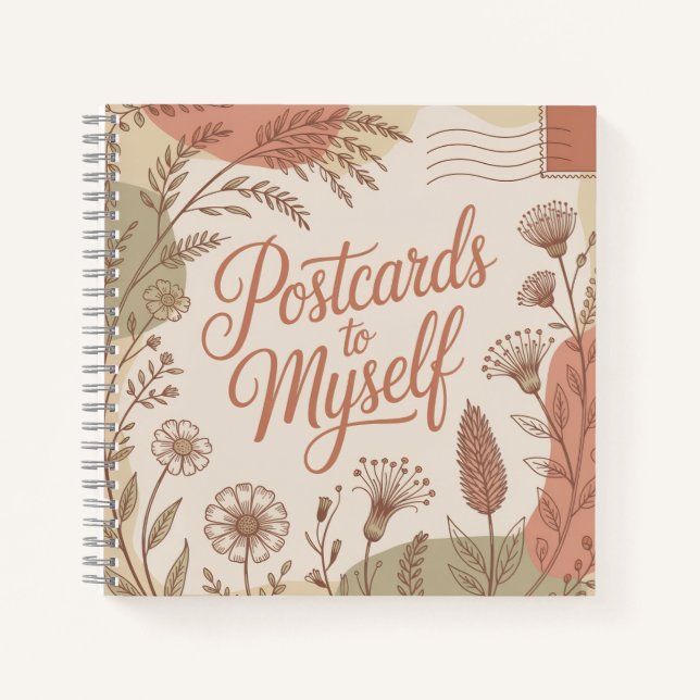 Postcards to Myself - Self Care Journal Notizbuch (Vorderseite)