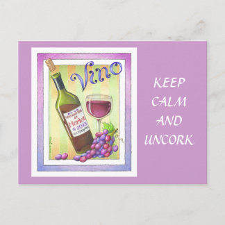 POSTCARDS - VINO! You Had Me at MERLOT! Postkarte