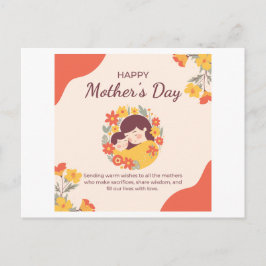 PostcardSweet Greenery Mother's Day Foto Card für Postkarte