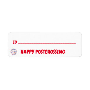 Postcrossing-Etiketten