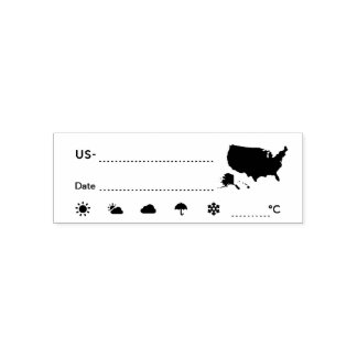 Postcrossing ID US America Weather Date C Permastempel