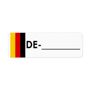 Postcrossing Identifikations-Aufkleber Deutschland