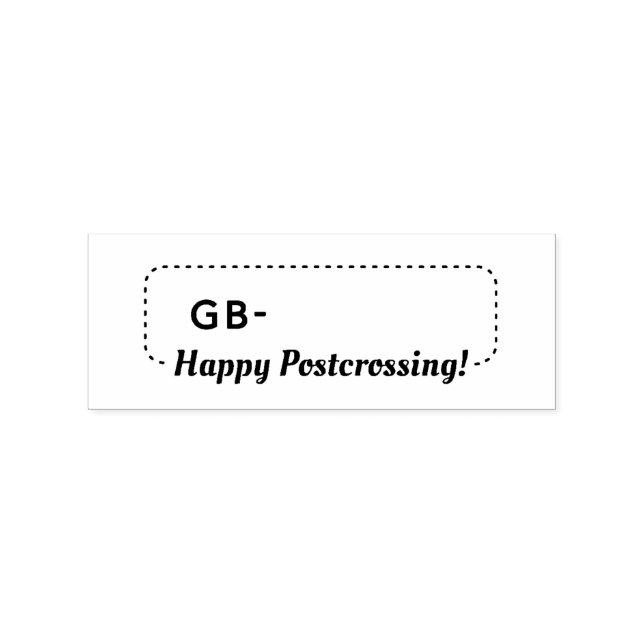 Postcrossing Postcard ID GB UK Postcrosse Gummistempel (Prägung)