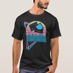 Postdienst Postbote Retro Dieses Mädchen Liefern L T-Shirt