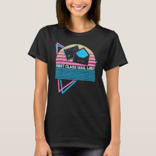 Postdienst Postbote Retro Erste Klasse Postdame T-Shirt