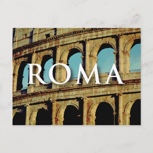 Postdienste Rom Italien Europa Wanderlust Postkarte (Vorderseite)