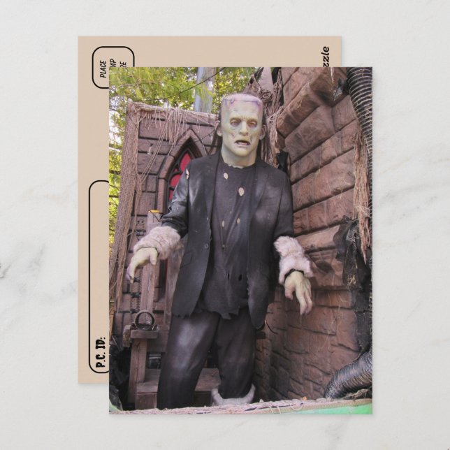Poste - Carte postale Monster de Frankenstein (Devant / Derrière)