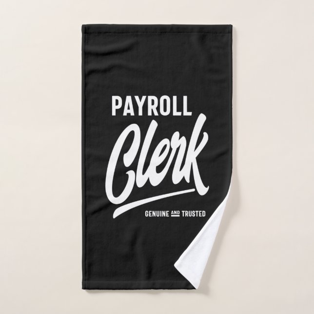 Poste du commis à la paie Titre cadeau (Serviette à main)
