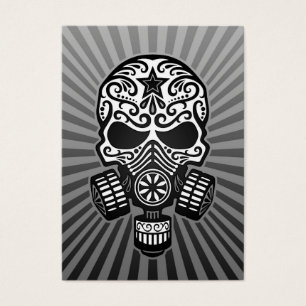 Posten-apokalyptischer Zuckerschädel, grau