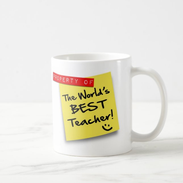 Posten BESTER LEHRER - Tasse (Rechts)