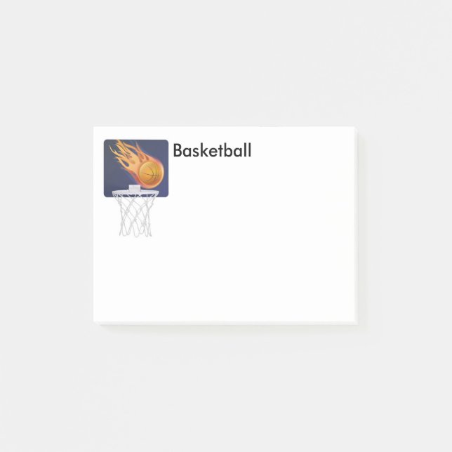 Posten-es-Anmerkung-Basketball Post-it Klebezettel (Vorderseite)