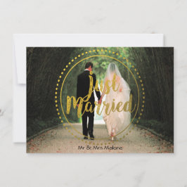 Posten-HochzeitBrunch des Goldgerade verheirateter Einladung