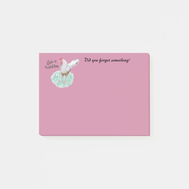Posten-it® merkt 4 x 3 Lulu die Huhn-Erinnerungen Post-it Klebezettel (Vorderseite)