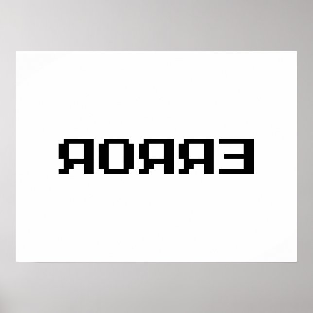 POSTER Я Я Я Ǝ | ERREUR (Devant)