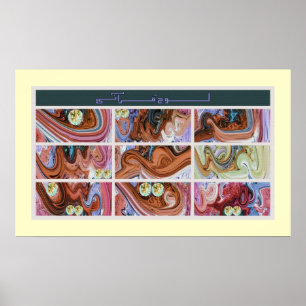 Poster فن-الخط-لوح-قرآنی de peinture de Qurani de lohe