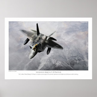 POSTER ロッキードマーチンF-22ラプター