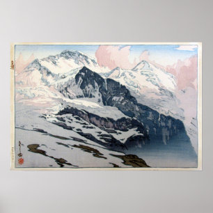 Poster ン フ parc immobilier, Jungfrau, Hiroshi Yoshida, Wo