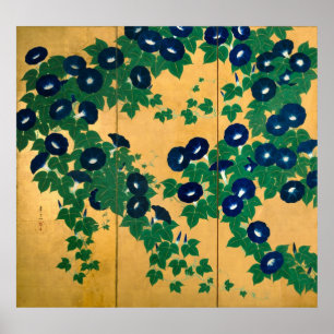 Poster 朝 顔(部 分), 其 Gloire du matin (détail), Kiitsu