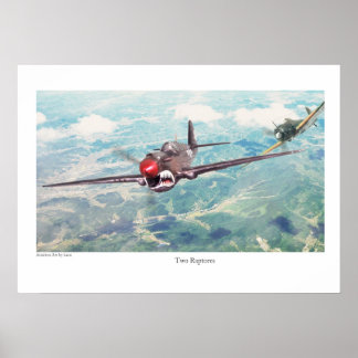 Poster 航空芸術ポスター「P-40 Warhawk」