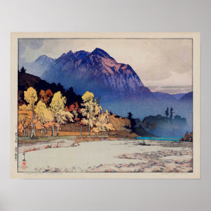 Poster 雨 後 の 高 山, Hodaka-yama après la pluie, Yoshida, Wo
