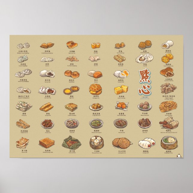 Poster 點 心 | Somme De Dim (A3) (Devant)