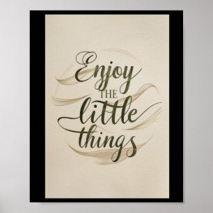 Poster 007 Profitez de petites choses Sticker