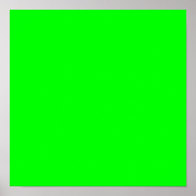 Poster 00FF00 Vert Citron (Devant)