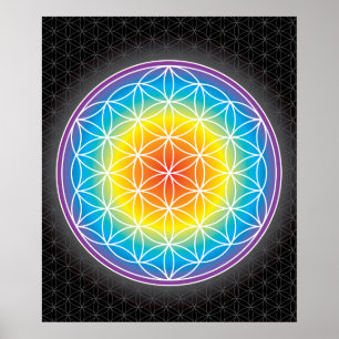 Poster 01 LUMINENCE - Fleur de la vie