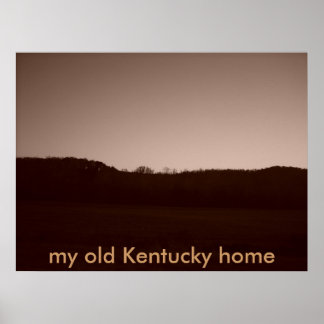 Poster 057, ma vieille maison du Kentucky