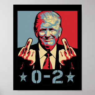 Poster 0 2 Drôle Trump 2024 Trump 2024 Gagne Victoire Gag