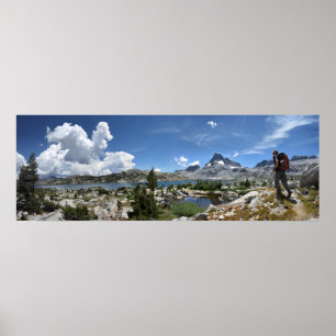 Poster 1000 Island Lake and Banner Peak - sentier John Mu
