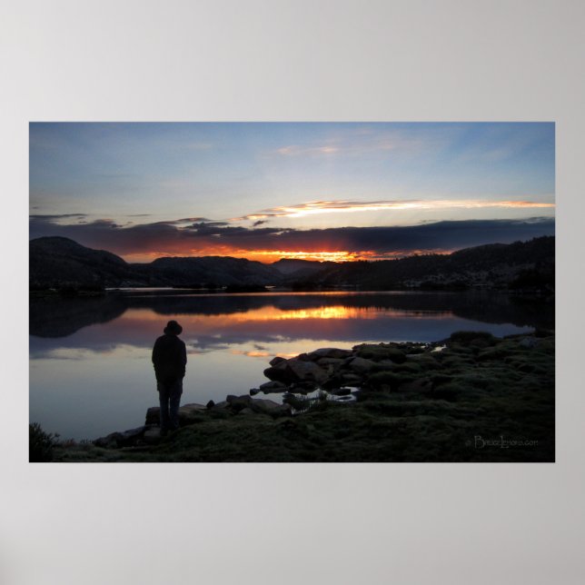 Poster 1000 Island Lake Sunrise - Ansel Adams Wilderness (Devant)