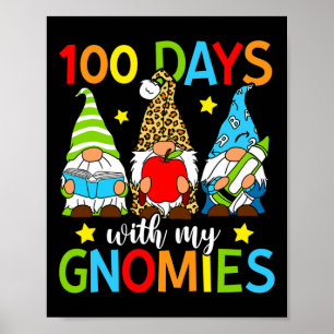 Poster 100 Jours Avec Mes Gnomies Gnome 100 Jours D'École