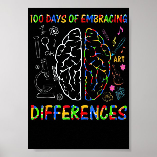 Poster 100 Jours D'acceptation Des Différences En Spécial (Devant)