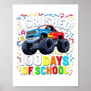 Poster 100 Jours De Camion Monster À L'École 100E Jour De