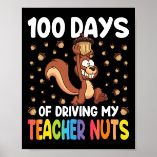 Poster 100 Jours De Conduite Mon Enseignant Nuts Écureuil