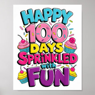 Poster 100 Jours De Cupcake Fun 100E Jour De