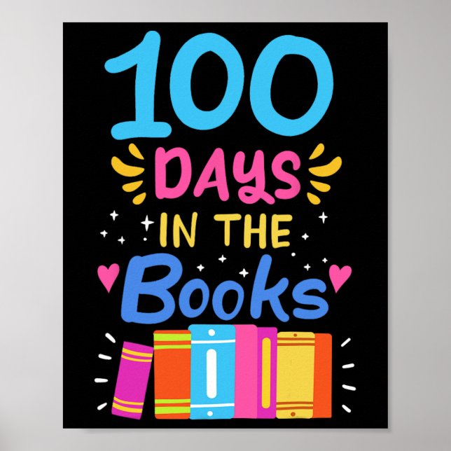 Poster 100 Jours De Lecture Étudiante De L'École (Devant)