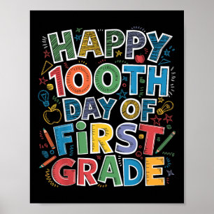 Poster 100 Jours De Première 1ère Année Enseignant Enfant