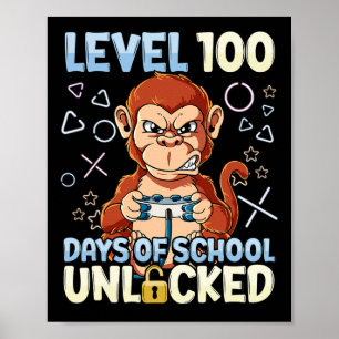 Poster 100 Jours D'École Déverrouillés 2