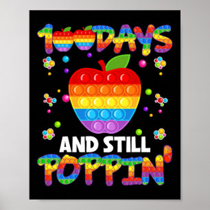 Poster 100 Jours D'École Et Toujours Poppin 100E Jour Pop