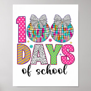 Poster 100 jours d'école filles enfants 100 jours plus in
